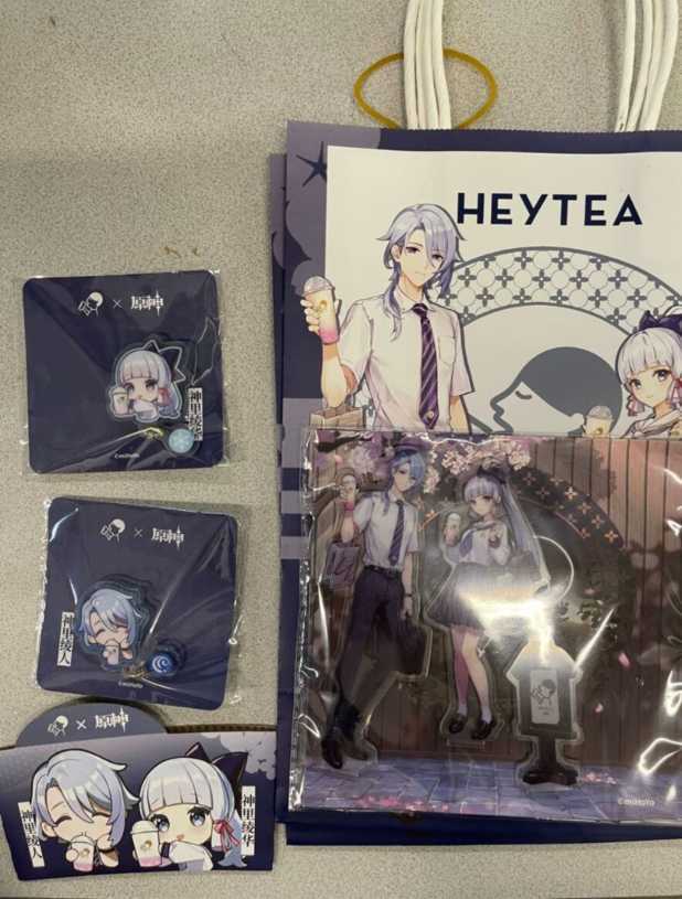 原神 喜茶 HEYTEA 中国限定 コラボ アクリルスタンド アクリルバッジ