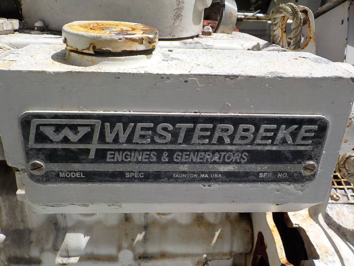 WESTERBEKE 船舶発電機エンジン掛かりますが ジャンク扱い部品取り用 引き取り又は送料格安