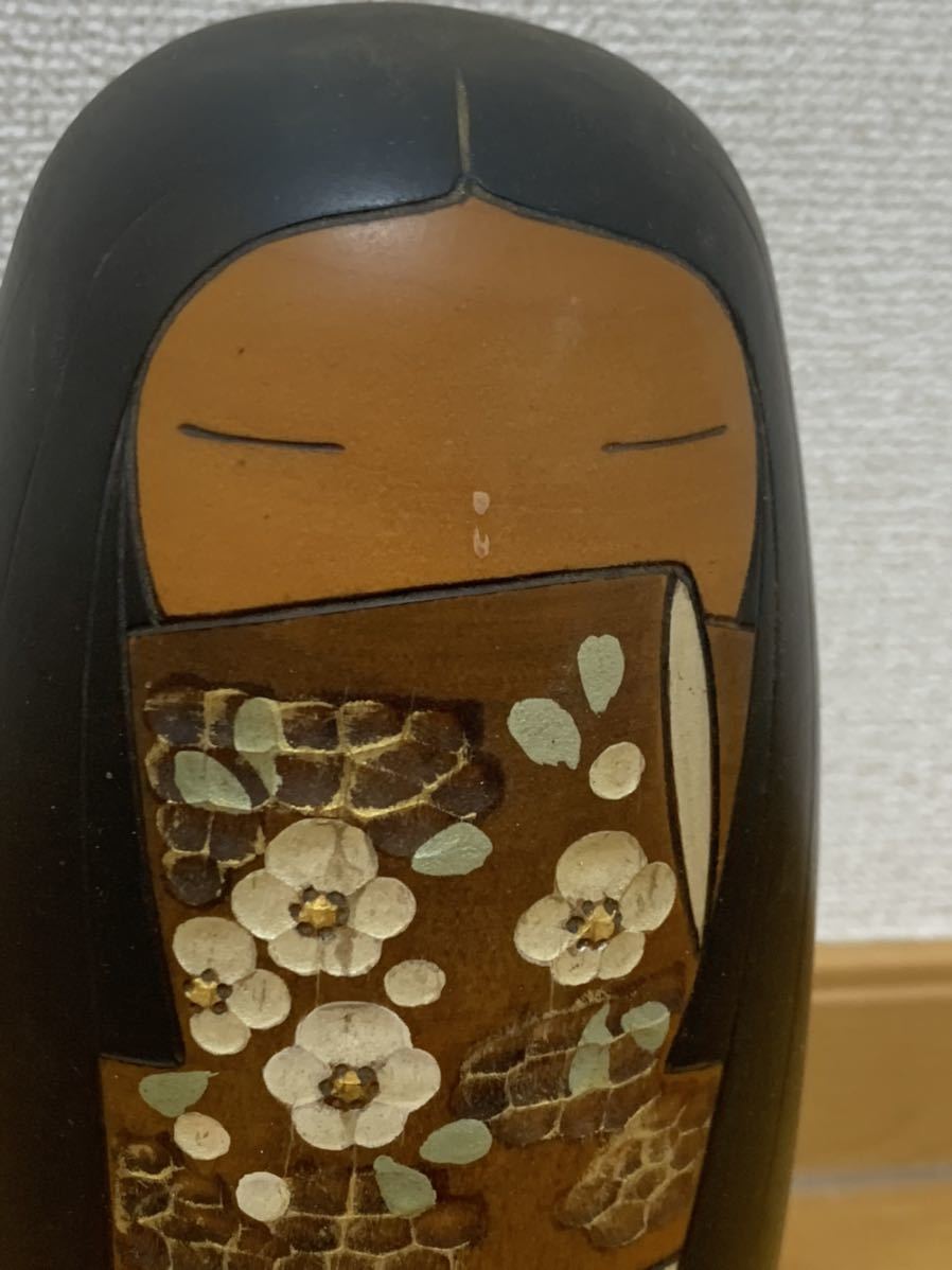 1000円スタート 創作こけし 野沢薫 作 在銘 日本人形 コレクション品