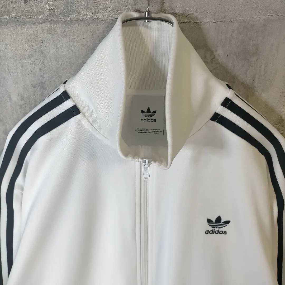 ビッグサイズ 5XL adidas アディダス トラックジャケット 白 黒