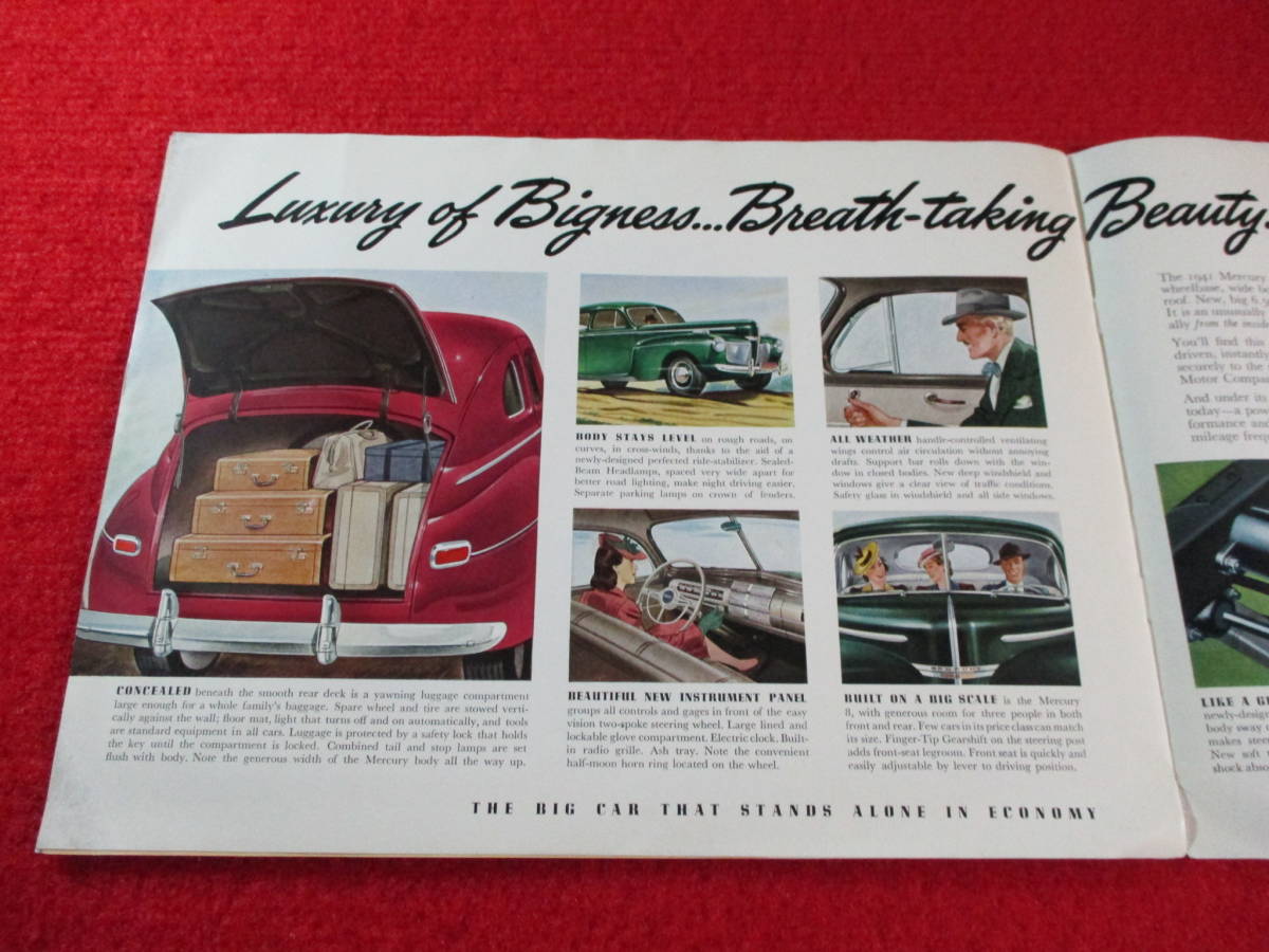 ^ FORD MERCURY 1940 Showa era 15 large size catalog ^