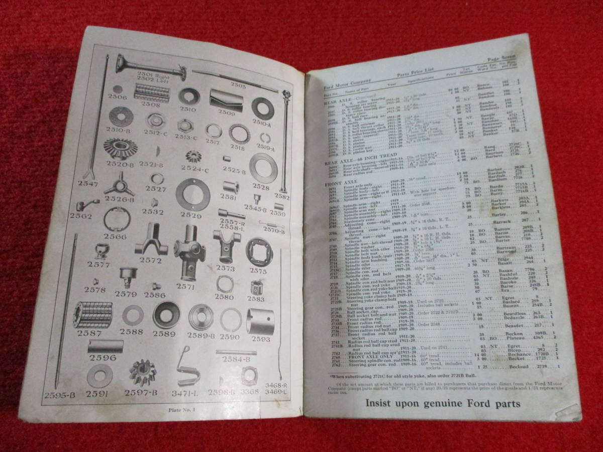 000 FORD MODEL T 1920 Taisho 9 parts accessory catalog manual service book 000