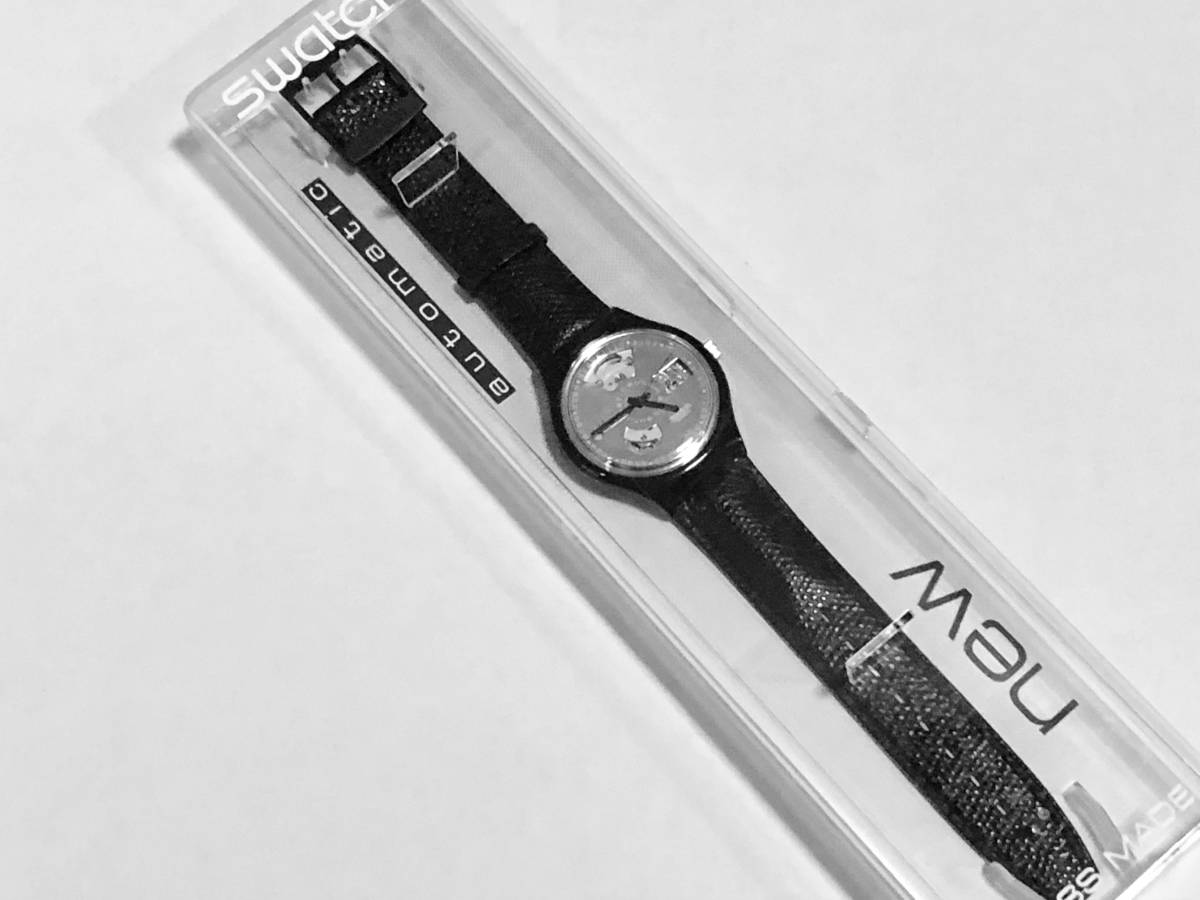 SWATCH 1991年 初代オートマチック ブラックモーション SAB100_画像1