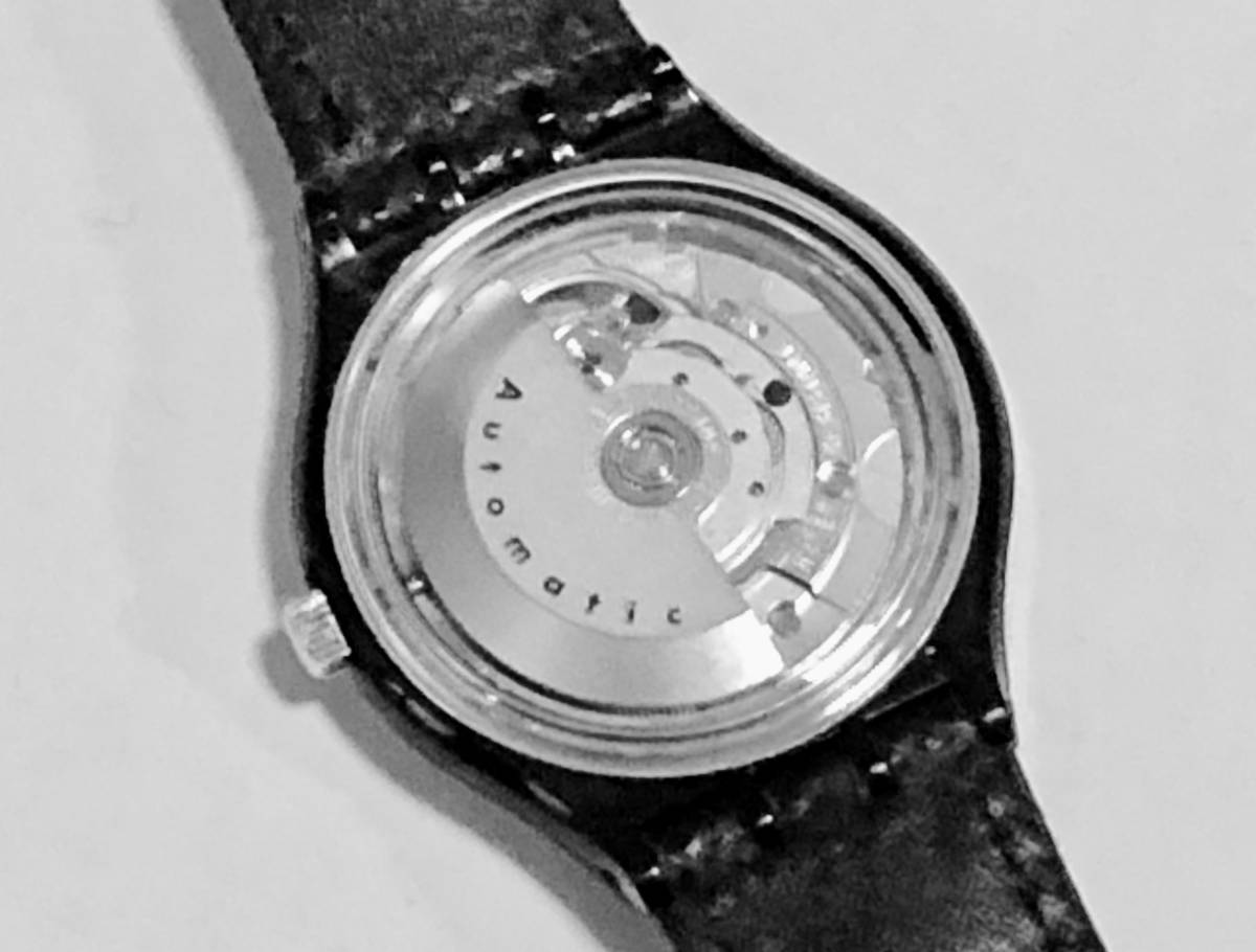 SWATCH 1991年 初代オートマチック ブラックモーション SAB100 さ行