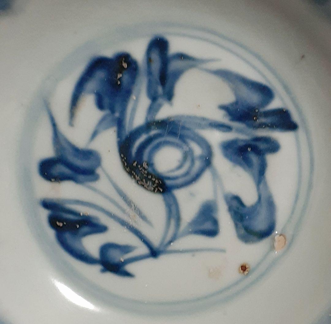 人気商品 【本物保証】中国古美術 中国古陶磁器 古玩 明代 古染 花文
