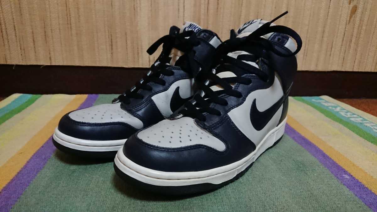 いことでも NIKEナイキ1999年初期復刻DUNK HIダンクハイ黒灰シャドウ