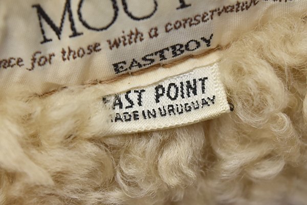 ◆ウルグアイ製 イーストボーイ【EAST BOY】羊革 ダブルフェイス 最高級ムートンランチコート/メンズ可◆_画像6