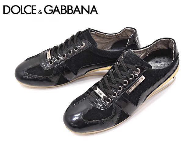 Dolce&Gabbana パテントレザーシューズ 黒 サイズ４２ - www.onkajans.com