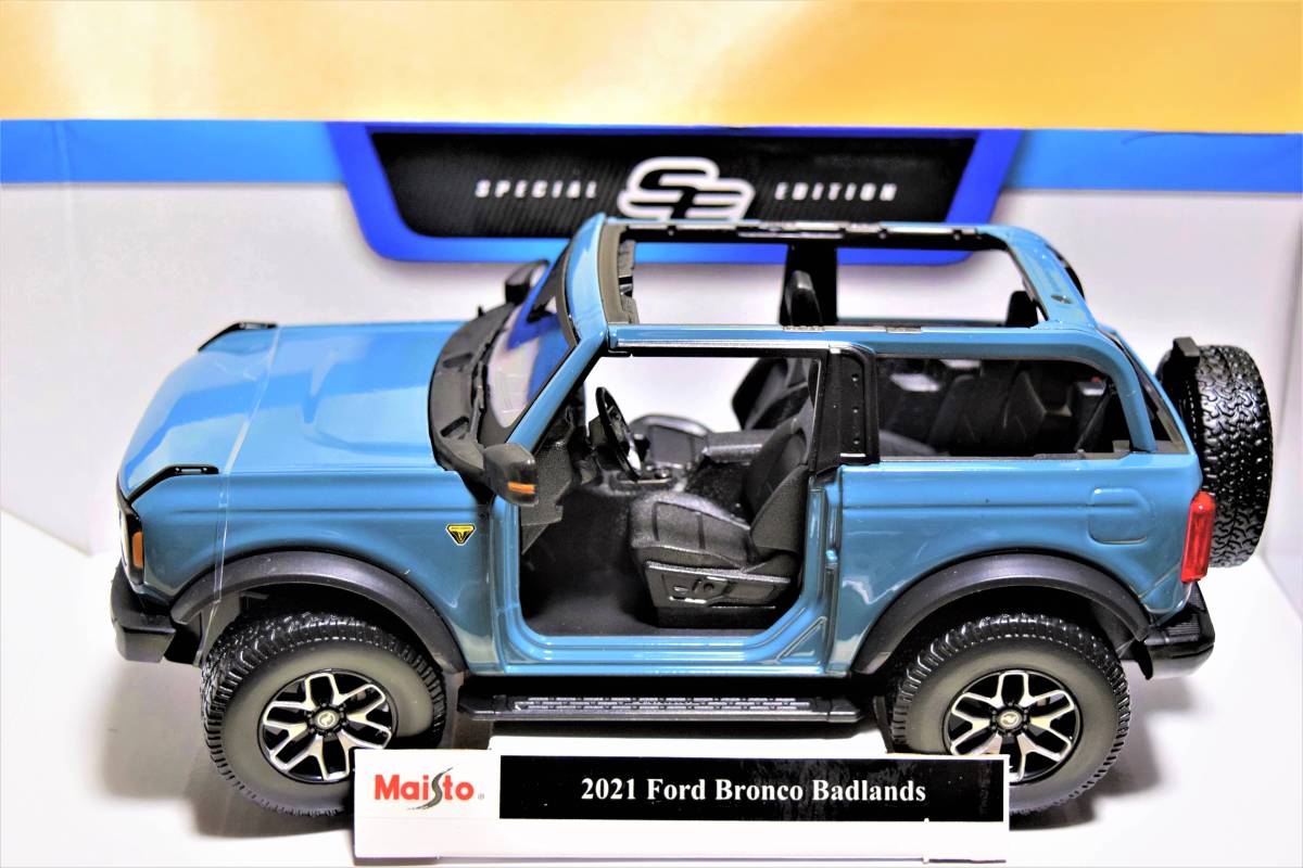 新品マイスト1/18【Maisto】■2021 Ford Bronco Badlands/新型SUV■ミニカー/ランボルギーニ/BMW/ポルシェ/フェラーリ/アウディ/メルセデス