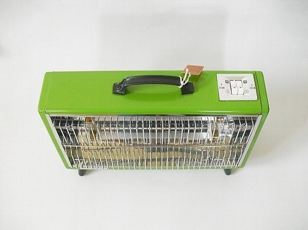 Daiei Eelectric Heater ES-M600 large e- electric heater stove simple retro pop 300W+300W Showa era Vintage beautiful USED