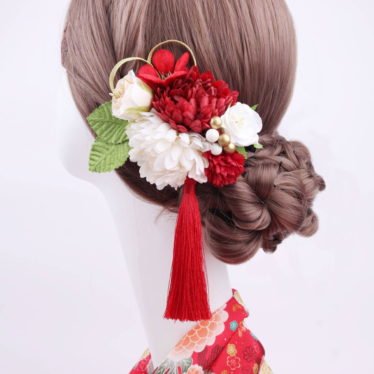 新品 和装 髪飾り 高級造花 クリップ式 振袖 成人式 結婚式 入学式