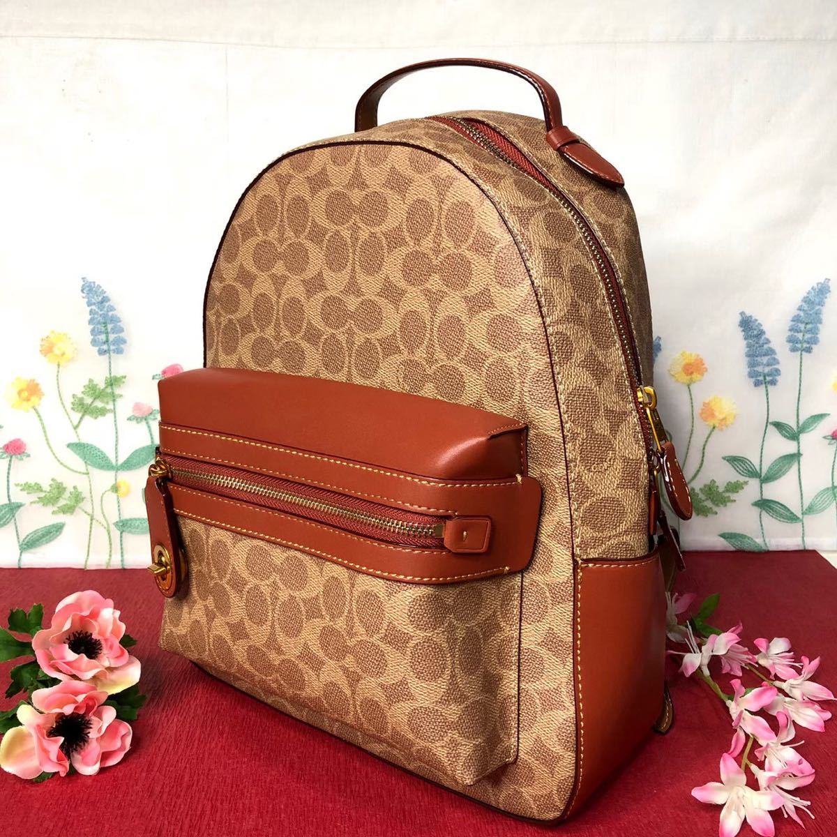 ヤフオク! - COACH コーチ リュック 新品 バックパック ブラウン...