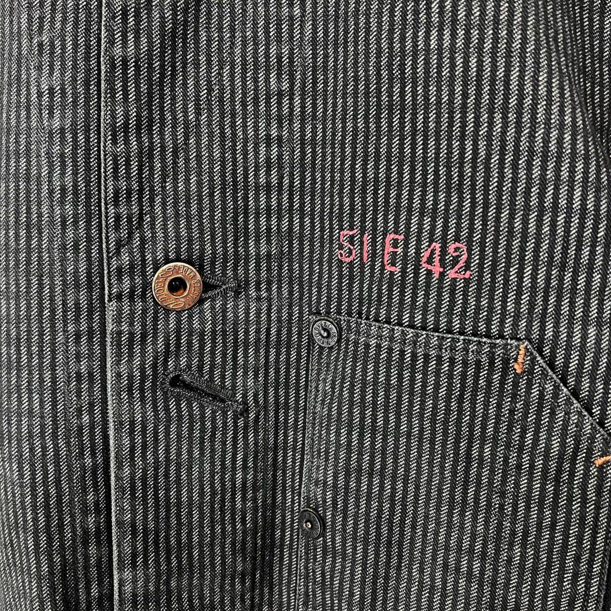 OLD JOE ＆Co EARLY ARMY CHORE JACKET 36 (S) オールドジョー チョア ワーク ジャケット RRL カバーオール 刺繍_画像3