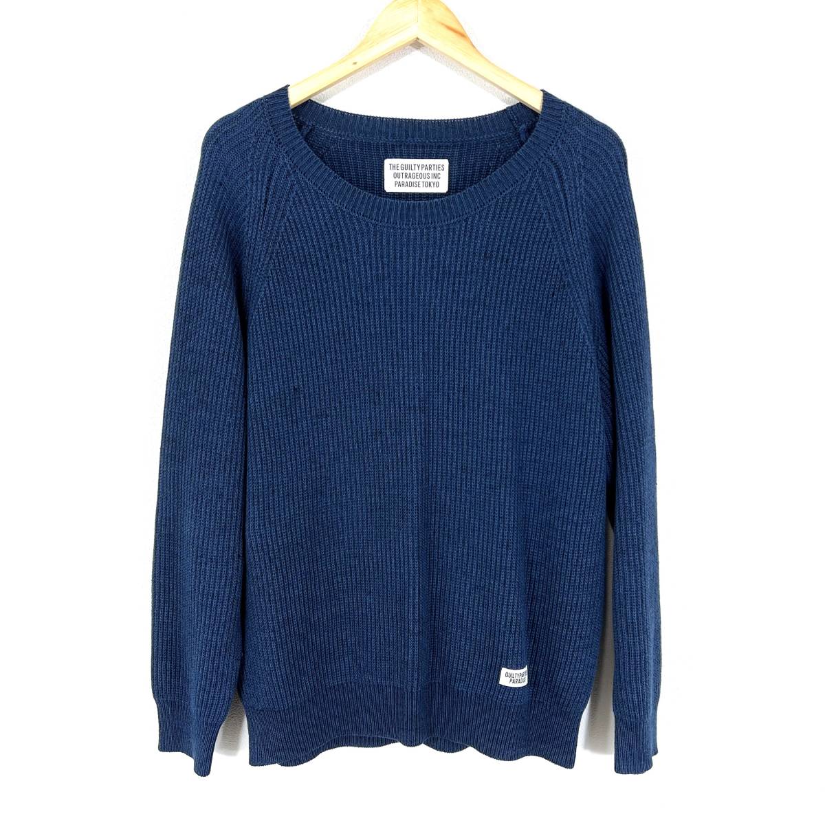 wacko maria knitted indigo blue L Wacko Maria GUILTYPARTIES PARADISE TOKYO tops sweater wackomaria