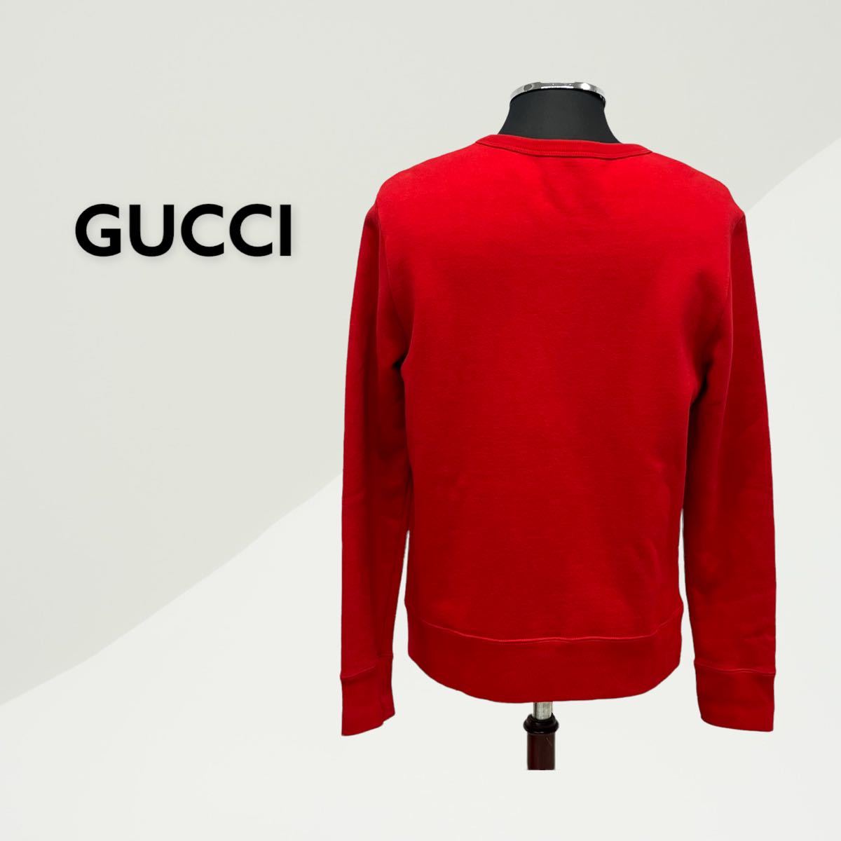 高級 GUCCI グッチ BLIND FOR LOVE 虎 タイガーパッチ スウェット トレーナー メンズ 454569 X5K96