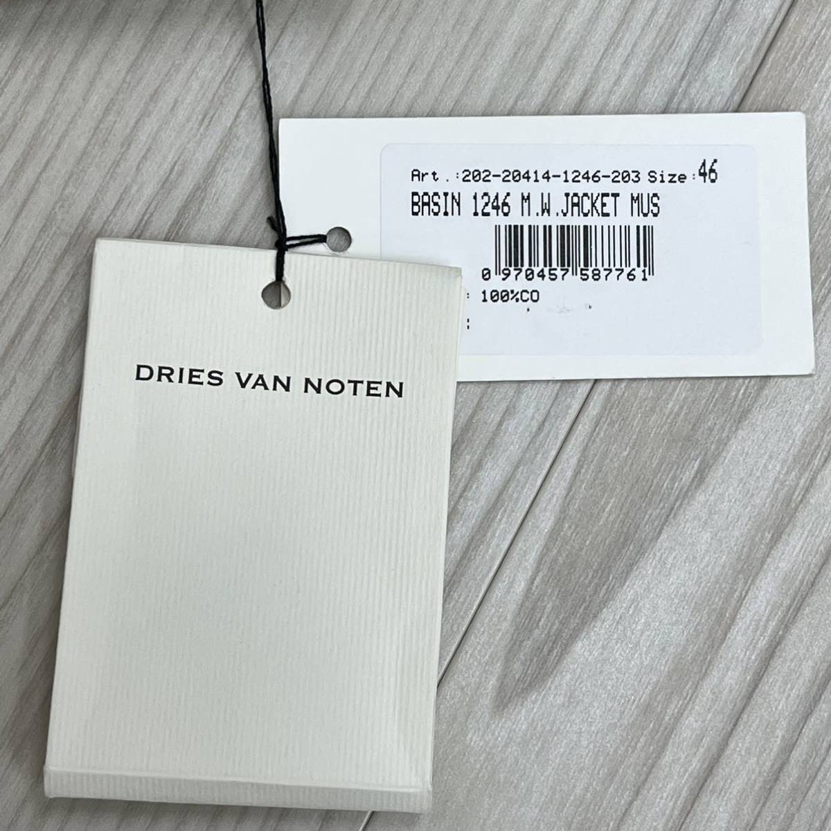 新品未使用タグ付き DRIES VAN NOTEN ドリスヴァンノッテン 20AW