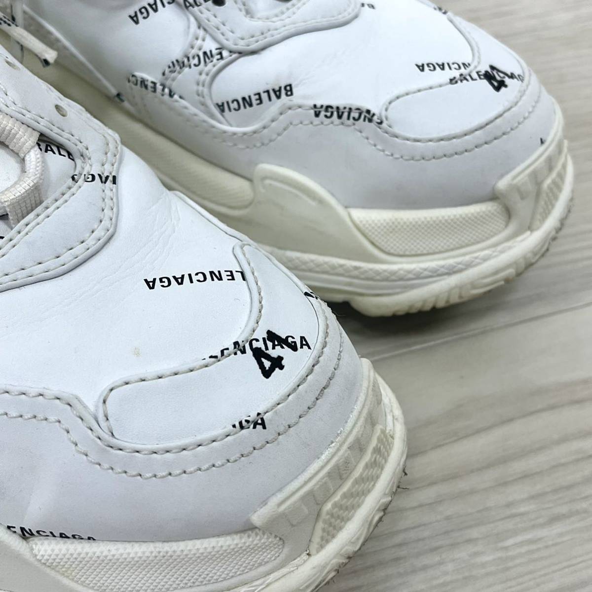 定価128,700円 箱保存袋付 BALENCIAGA バレンシアガ TRIPLE S ALLOVER