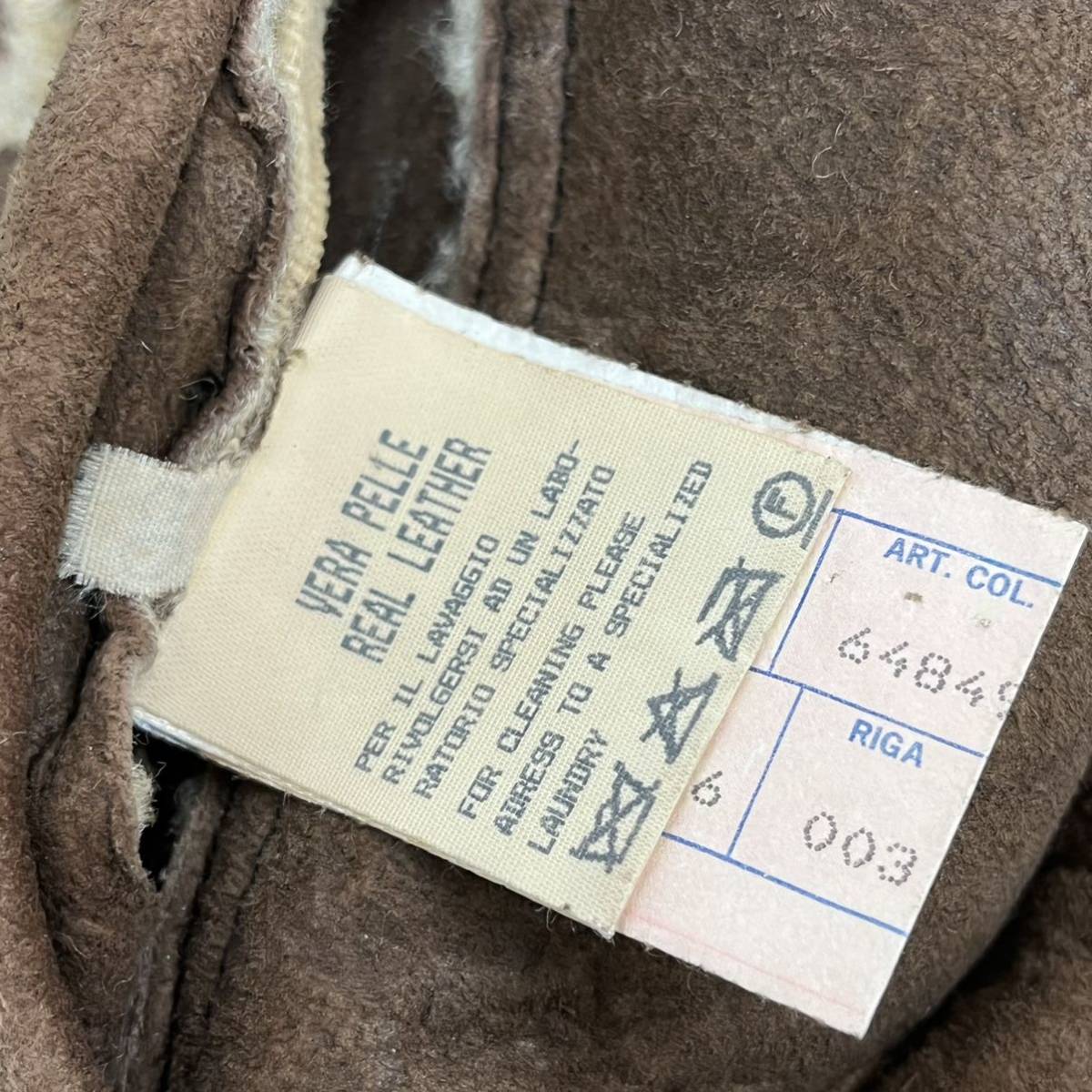 DOLCE&GABBANA ドルチェ&ガッバーナ ボア 袖レザー切替 DOLCE&GABBANA ドルチェ&ガッバーナ ボア 袖レザー切替