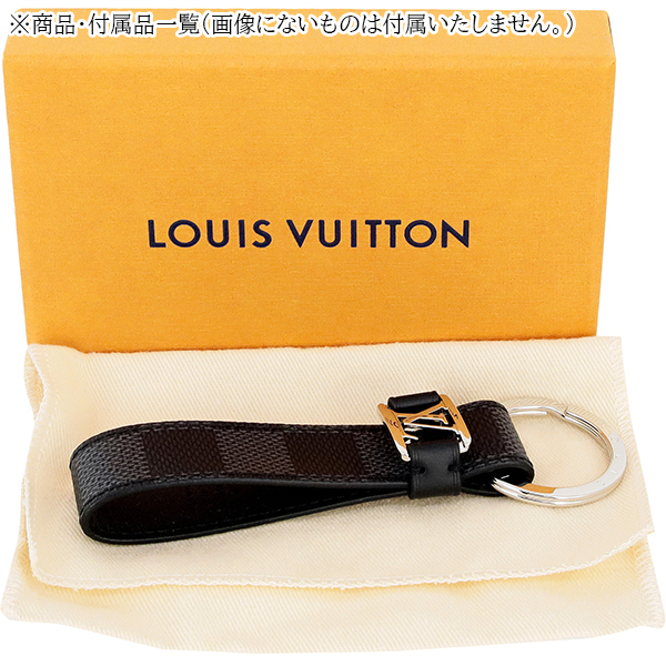6041 新品 ルイヴィトン キーホルダー LV ドラゴンヌ ダミエ グラ