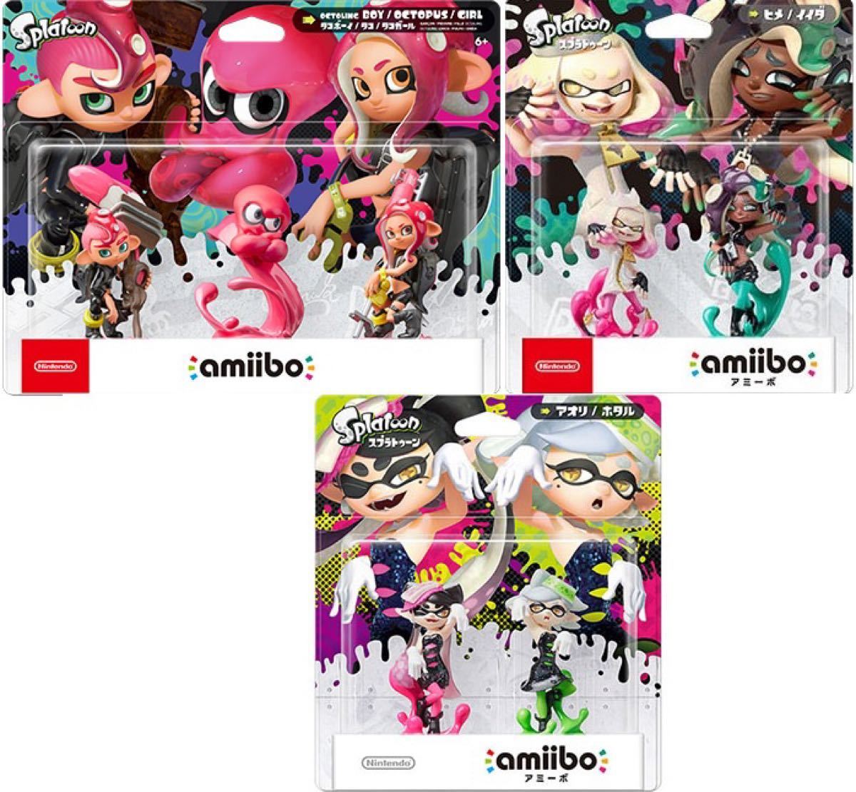 amiibo】スプラトゥーン ガールボーイヒメ3点セット Yahoo!フリマ（旧）-