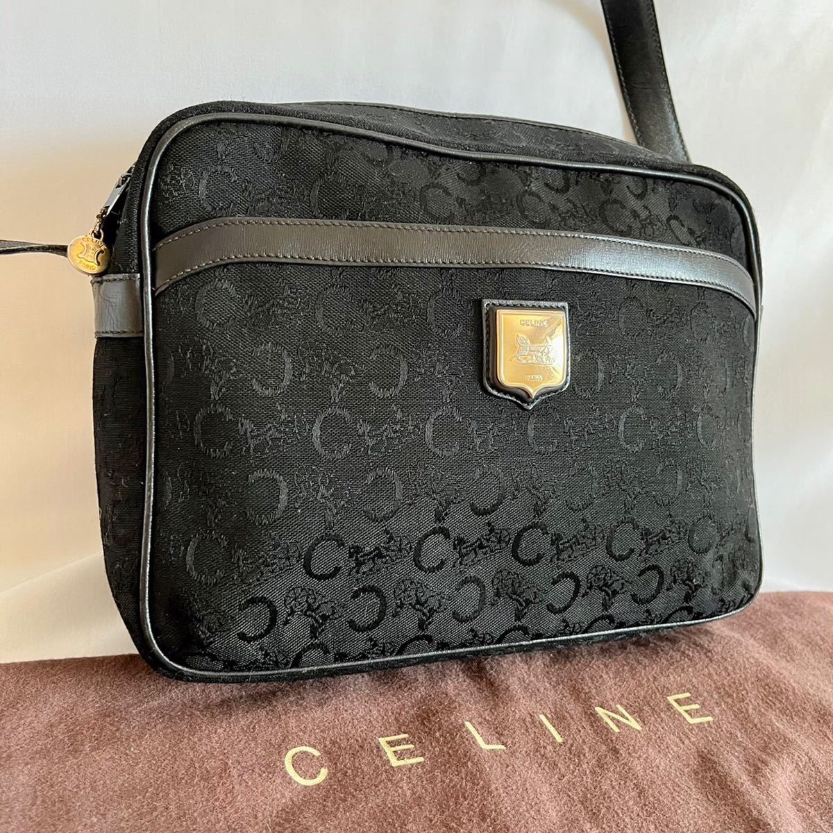 【レア　激安】セリーヌ　CELINE ショルダーバッグ　馬車金具　トリオンフ