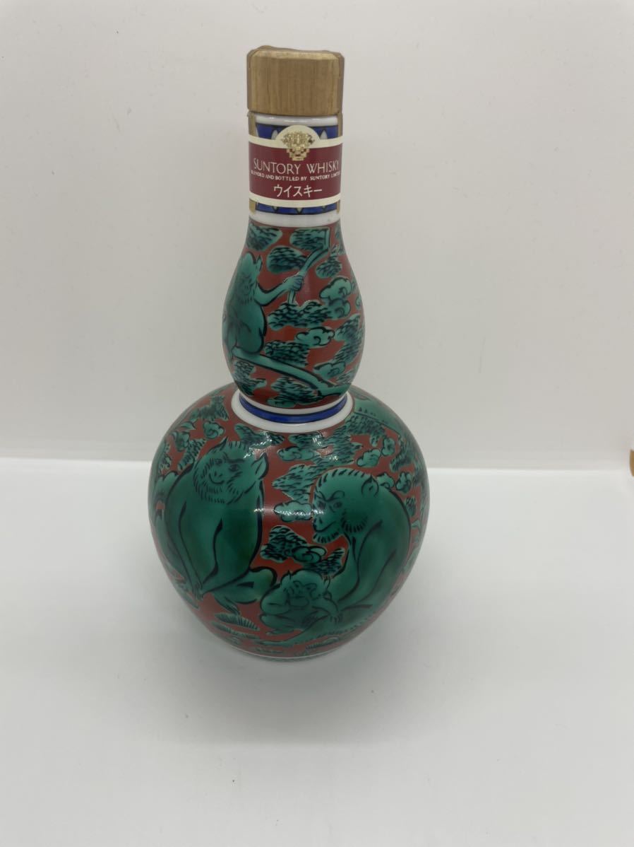 サントリー 特製 ウイスキー 九谷焼 猿 陶器ボトル 600ml 43% SUNTORY WHISKY 古酒 空瓶