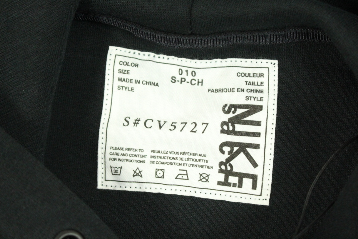 サカイ × ナイキ　コラボレーション スウェットフーディ　ブラック　ユニセックス Sサイズ　sacai × Nike_画像9