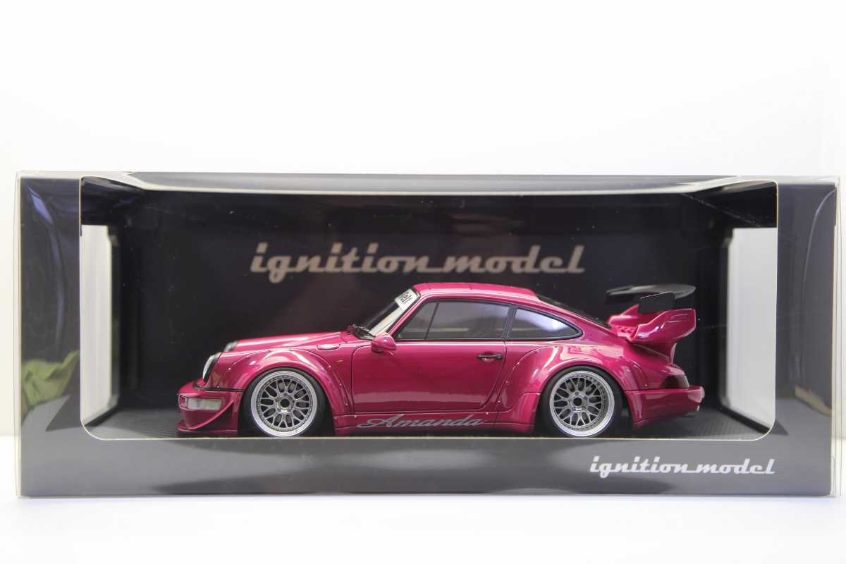 イグニッションモデル 1/18 RWB 964 ピンク/WORKマイスターM1タイプ18