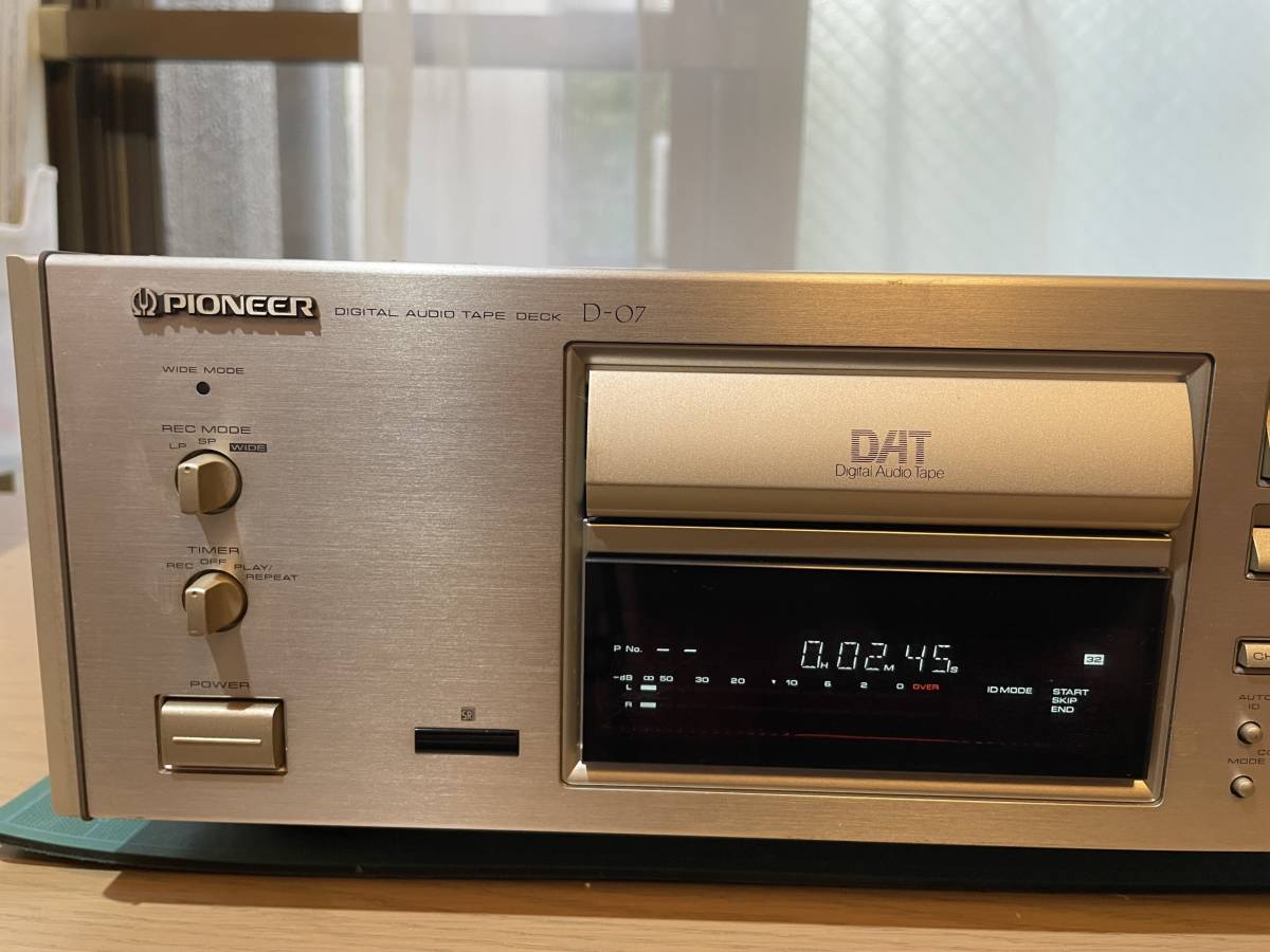 パイオニア DATデッキD-07 PIONEER リモコン&ブランクDATテープ パイオニア DATデッキD-07 PIONEER リモコン&ブランクDATテープ