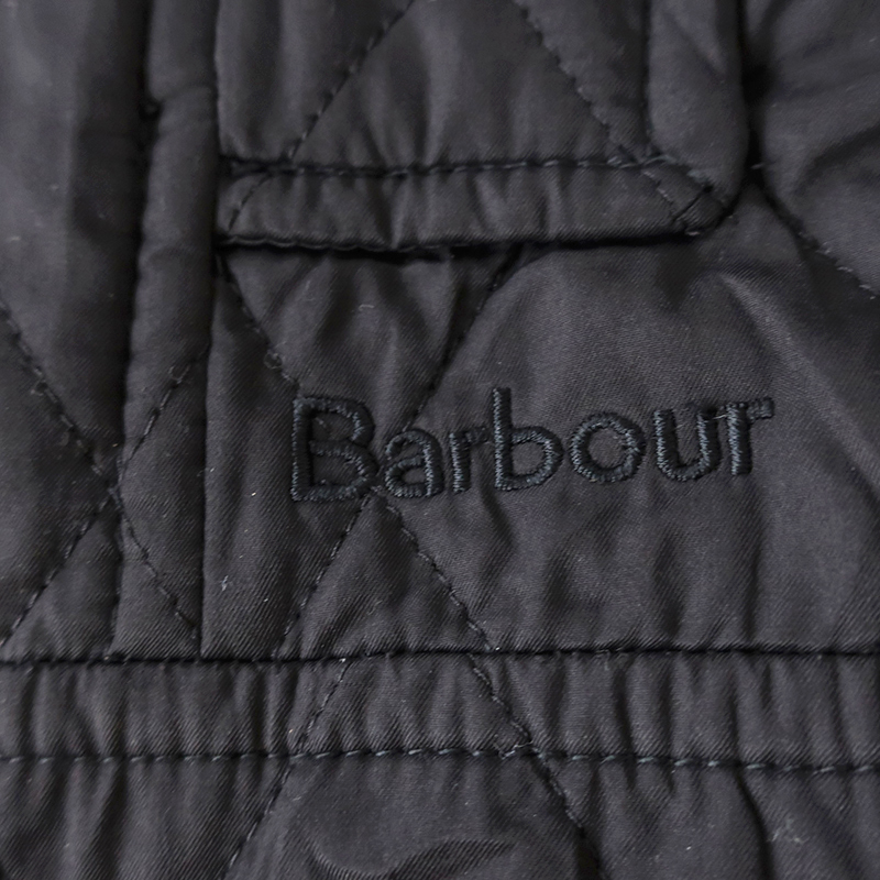 Barbour バブアー QUILTED DUFFLE キルトダッフル フーディジャケット　黒/UK14(L)_画像9