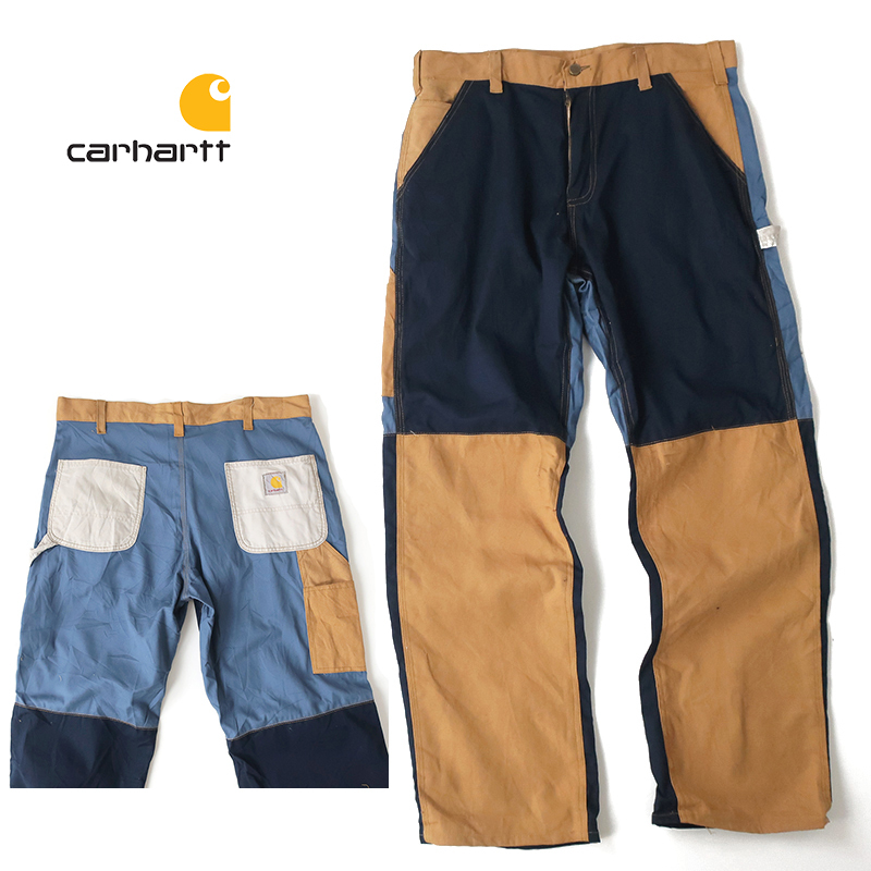ふるさと納税 一点物リメイク carhartt カーハート ダック生地ペインターパンツ W36 マルチカラー縫製 ボトムス ふるさと納税 一点物リメイク carhartt カーハート ダック生地ペインターパンツ W36 マルチカラー縫製 ボトムス