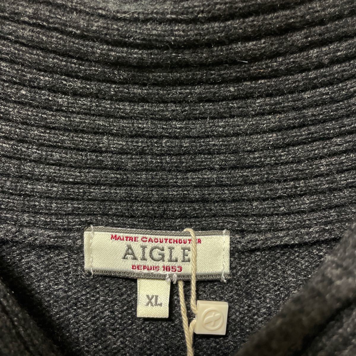 【新品未使用】AIGLEエーグル　メンズニットセーター　XL