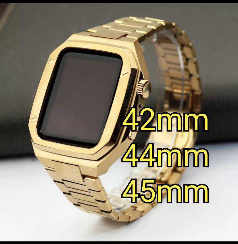 concept 42mm 44mm apple 好きに 45mm○金色-メタル○ golden