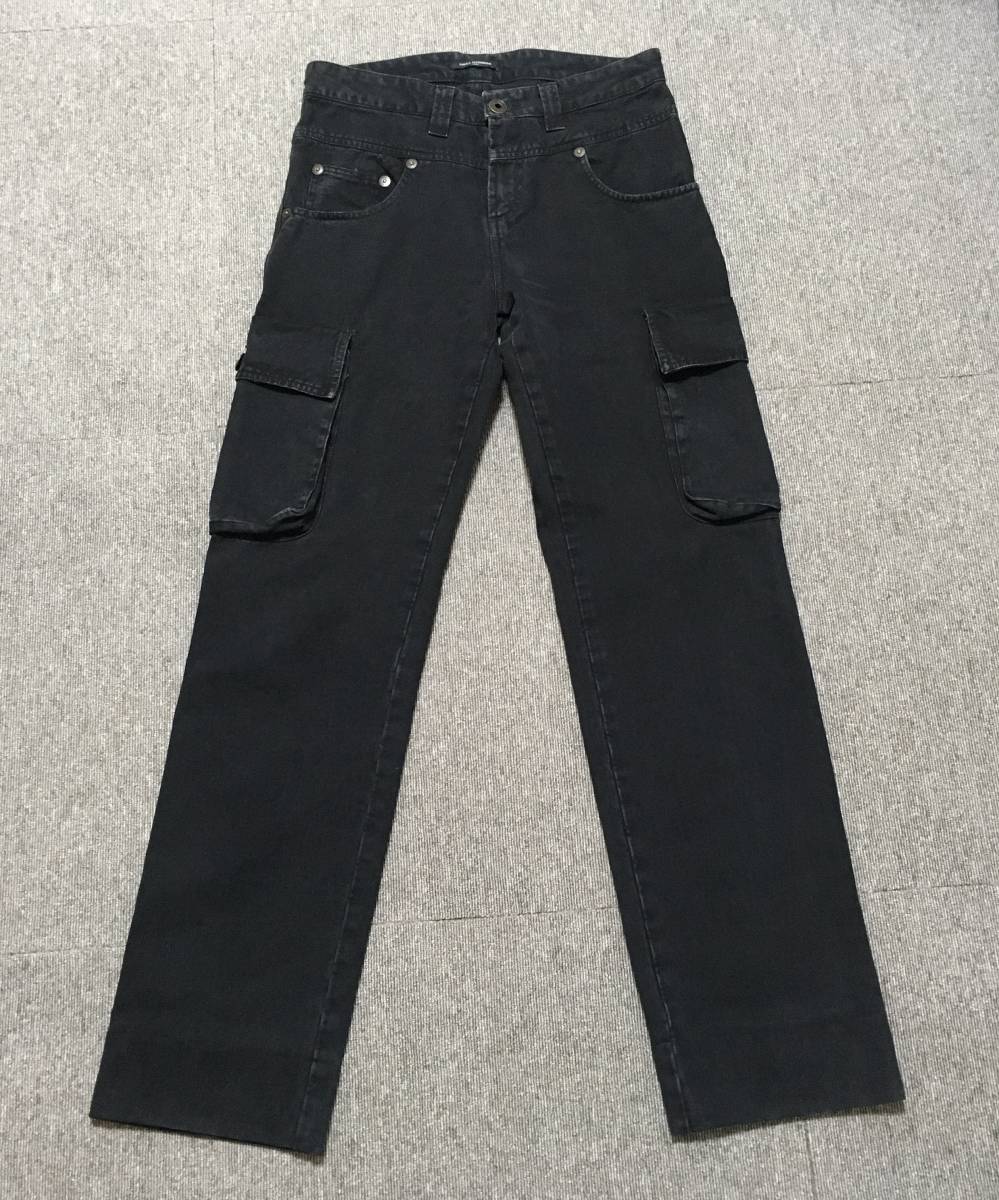 【美品】 DANIELE ALESSANDRINI ダニエレ アレッサンドリーニ DENIM デニム ワイド パンツ 黒 ブラック 29 M メンズ イタリア製_画像1