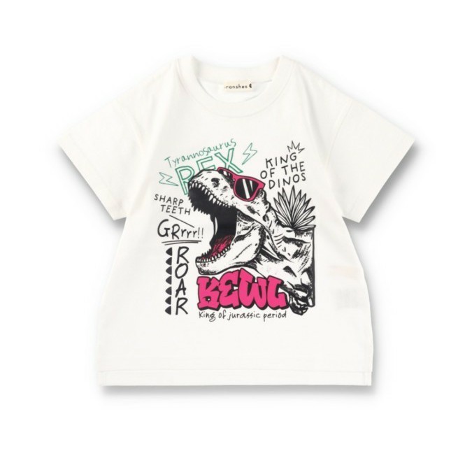 新品【branshes】恐竜(T-REX)の半袖Tシャツ  120cm