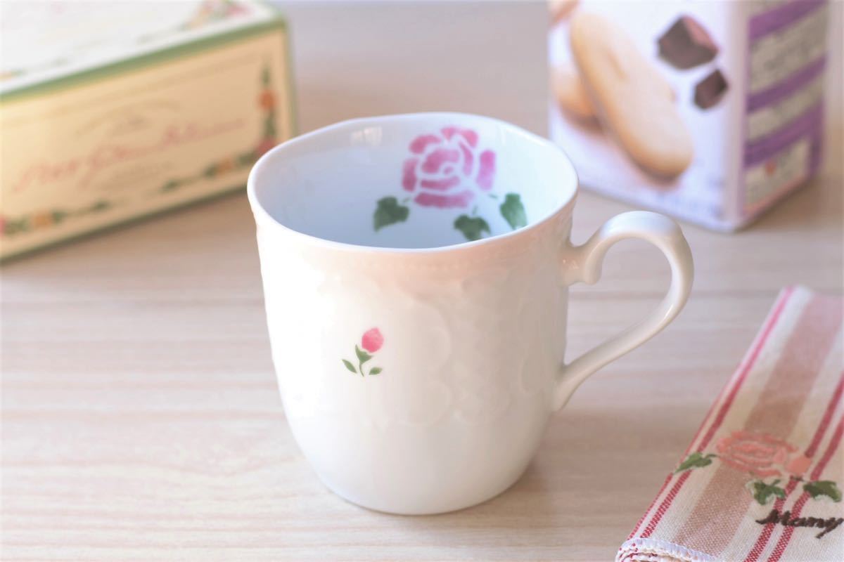 マニー ローズ　ロンドローズ 陶器 マグカップ 日本製　新品_画像1
