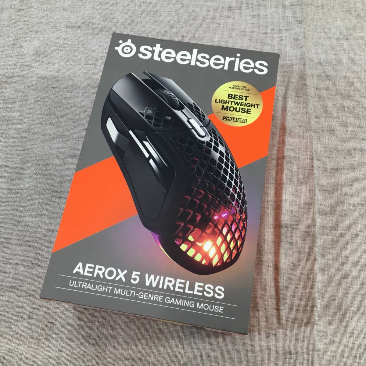 ジャンク品 SteelSeries ゲーミングマウス 無線 ワイヤレス Aerox 5 