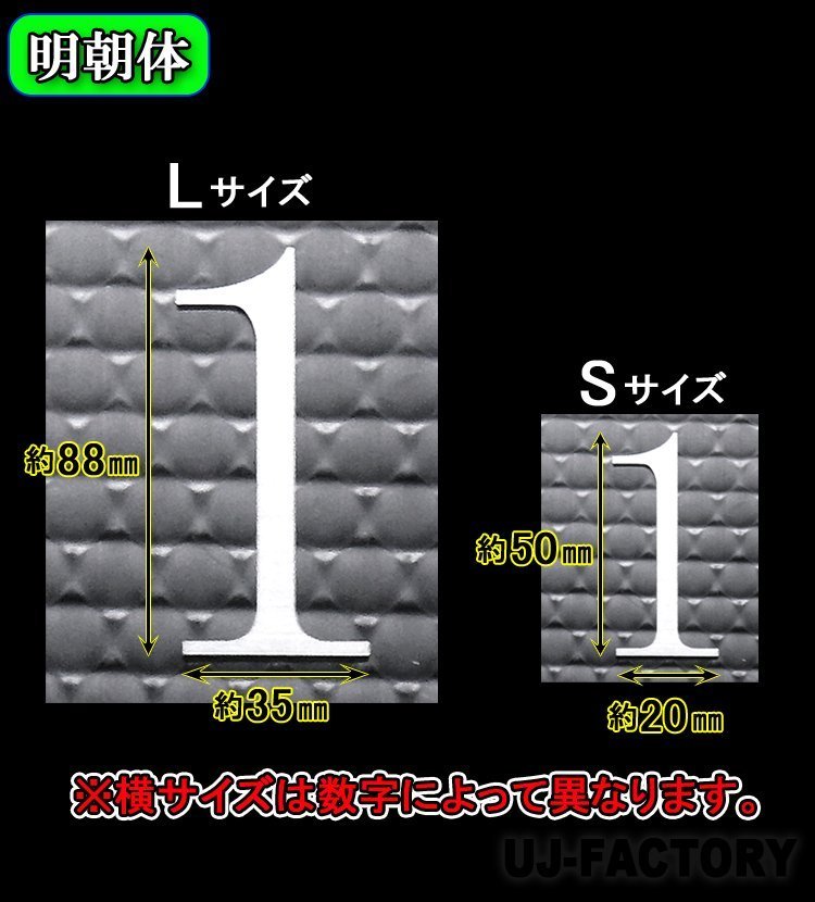 【ステンレス製 磨き仕上！】★切文字パネル/切り抜き文字【1文字】★アルファベット（A～Z）数字（0～9）/大文字・Sサイズ・明朝体_画像4