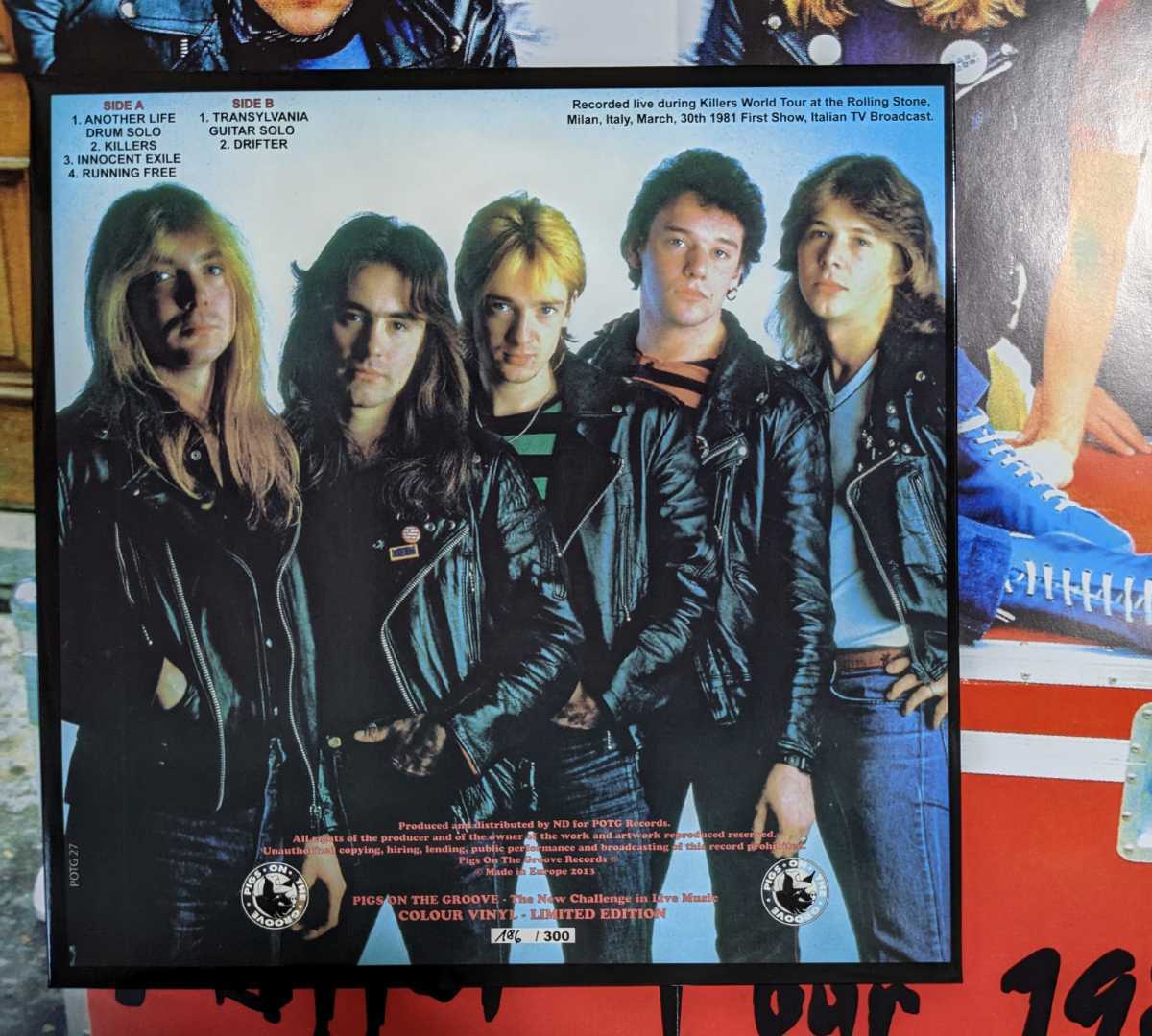 Iron Maiden-The Milan Broadcast* limitation 300 color LP/ poster attached 