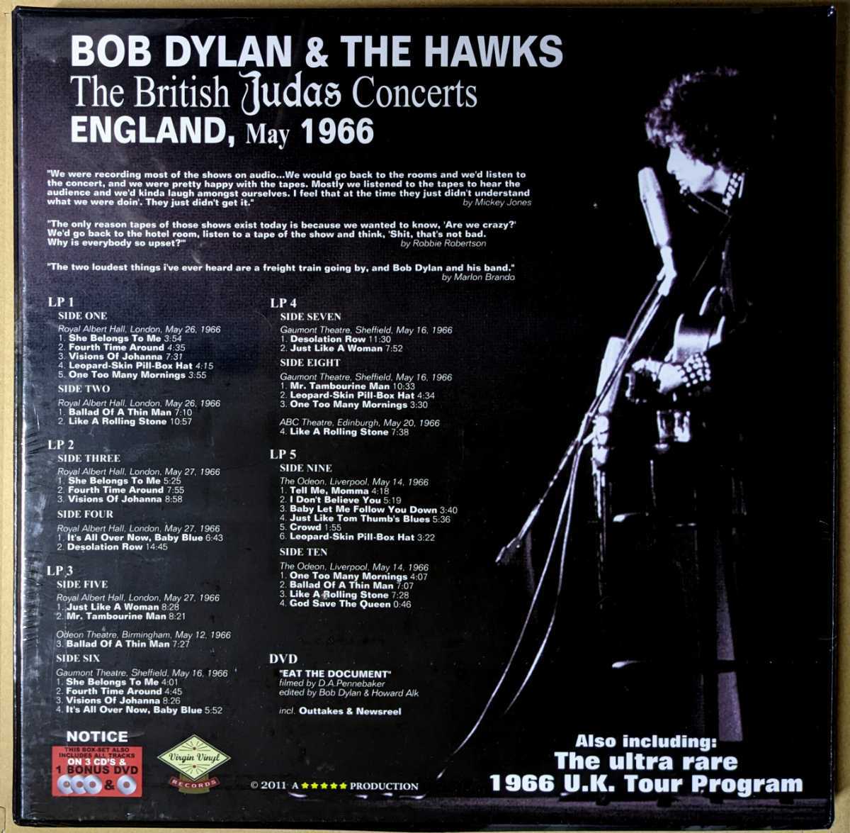 Bob Dylan-The Biritish Judas Concerts England,Nay 1966★限定400・5カラーLP,3CD,1DVD BOX!!_画像2