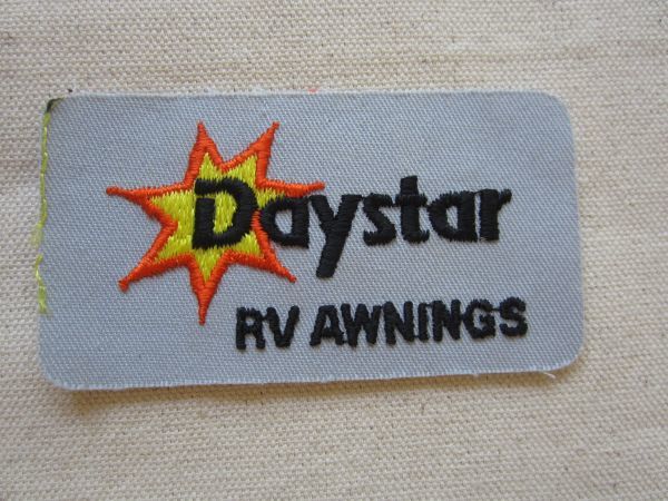 ビンテージ Daystar デイスター RV AWNINGS 企業 ロゴ ワッペン/パッチ USA 古着 アメリカ アメカジ レトロ キャンプ 545_画像3