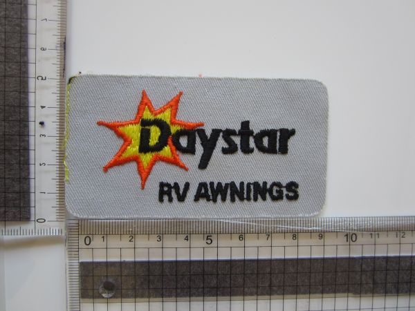 ビンテージ Daystar デイスター RV AWNINGS 企業 ロゴ ワッペン/パッチ USA 古着 アメリカ アメカジ レトロ キャンプ 545_画像7