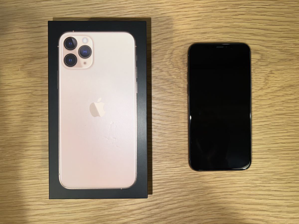 美品】iPhone11 pro 256GB ゴールド SIMフリー Apple Store購入 アイ