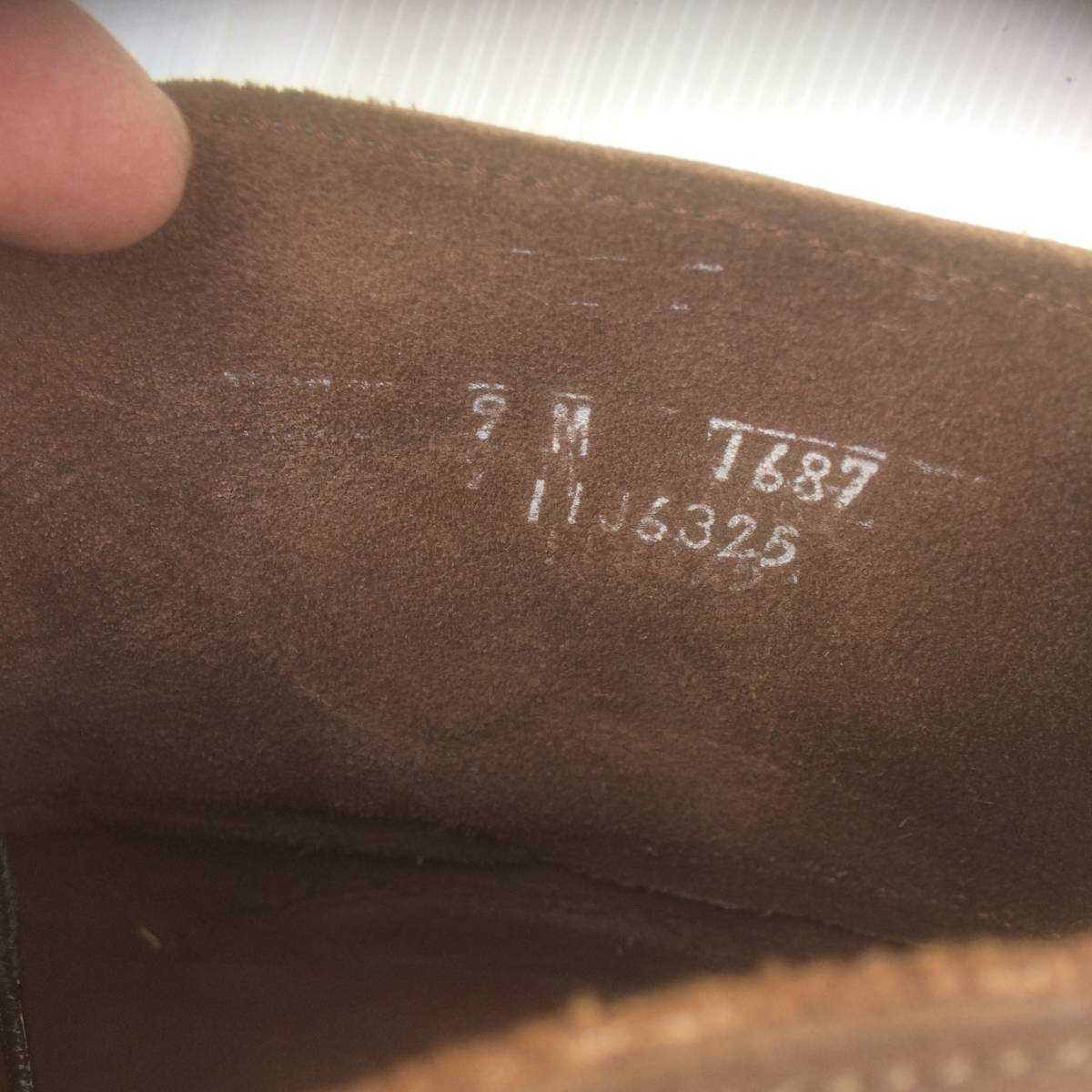 jlcoombs JL coombs クームス カントリー モカシン 27 9 ブラウン 茶 未使用 90's chukka マッドガード moccasin vibram ソール_画像4