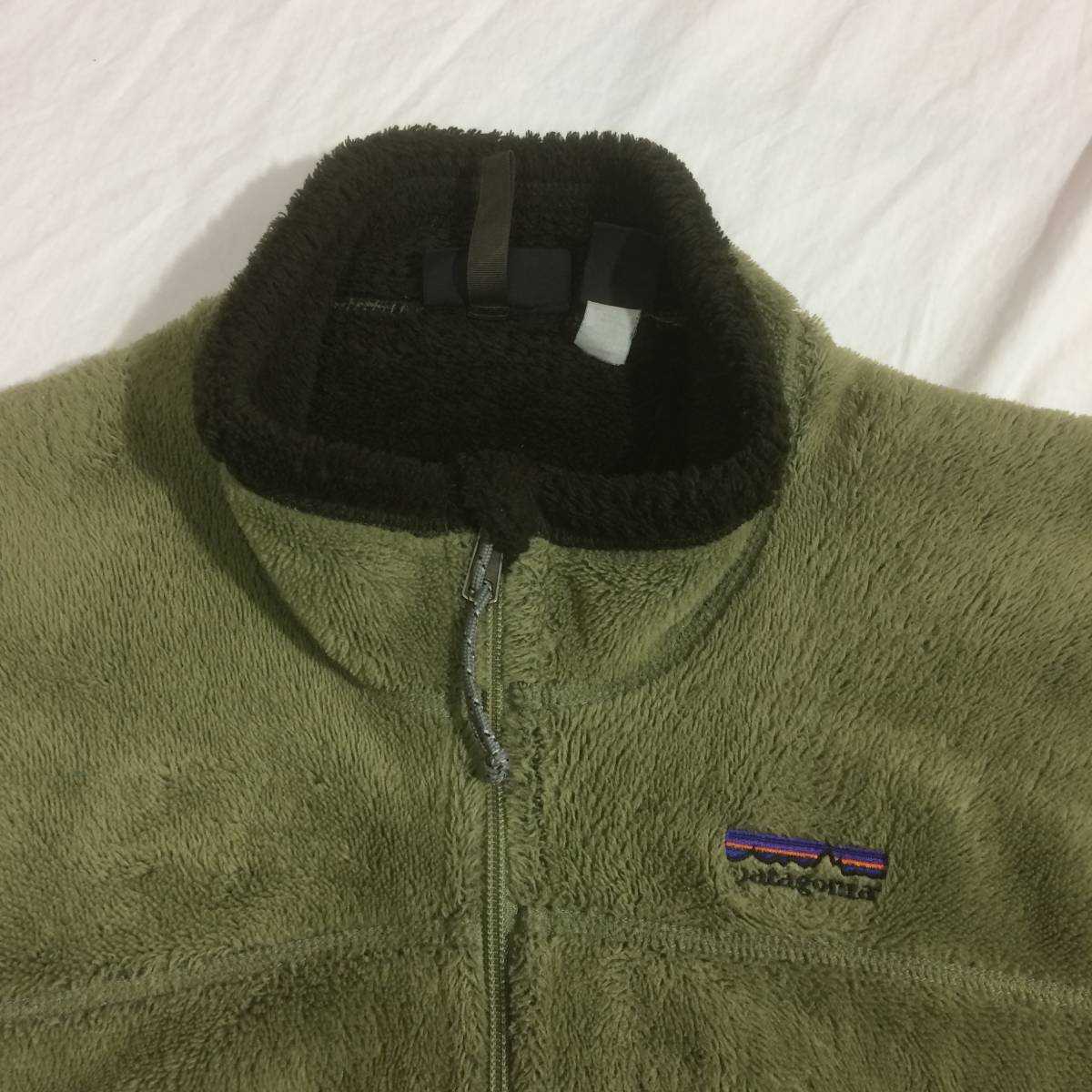 パタゴニア R4 patagonia 防風 フリース ジャケット フィールドグリーン レギュレーター POLARTEC field green L usa 刺繍 logo _画像5