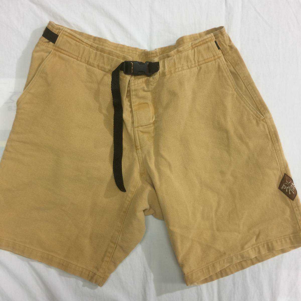 prana Mojave shorts プラナ モハビ ショーツ コットン ツイル クライミング アウトドア ショート パンツ ショーツ L 90年代_画像1