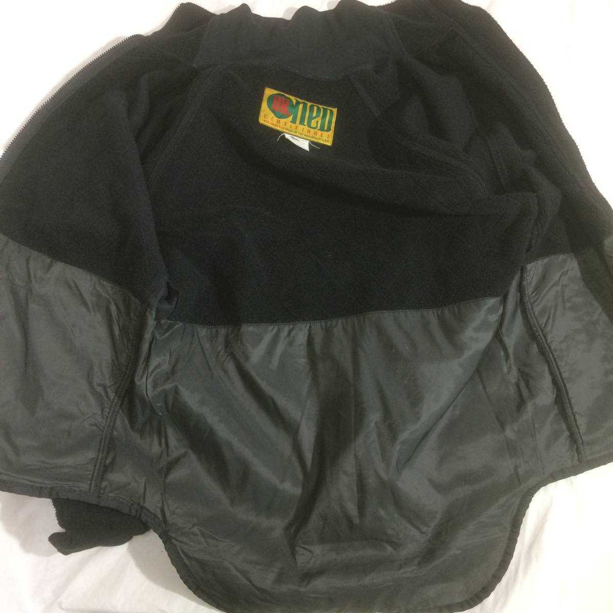 DR. NED LIMBO PHD fleece nylon jacket 80~90's アメリカ製 ナイロン フリース スキー スノーボード用 ジャケット M 黒 black_画像8