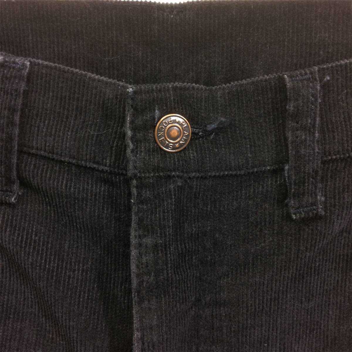 JCPenney Plain Pockets コーデュロイ ジーンズ ブラック 黒 black cords 38x30 80's JCペニー レア ブラックジーンズ jeans vintage _画像2