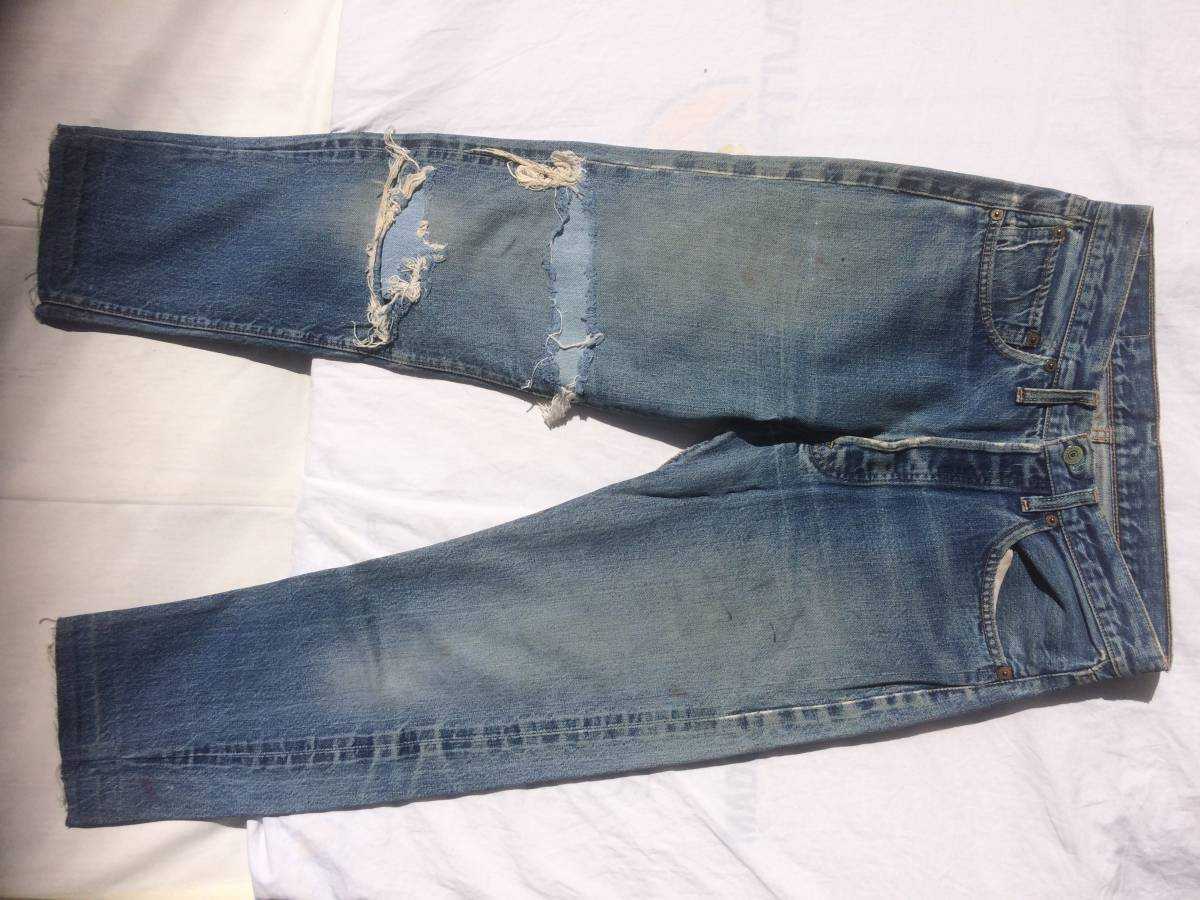 リーバイス 501 ビッグE LEVI'S BIGE jeans ジーンズ vintage Levi's denim 縦落　インディゴ　30x29 ヴィンテージ　オールド　リペア有_画像4