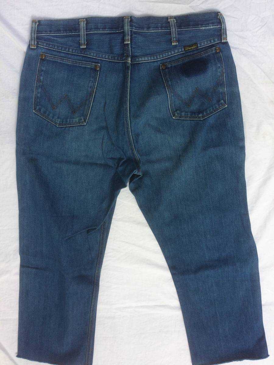 Wrangler 910 13MWZ Jeans ラングラー ジーンズ 80’s アメリカ製 vintage ビンテージ オールド ブロークン 36 縦落 ひげ denim_画像8